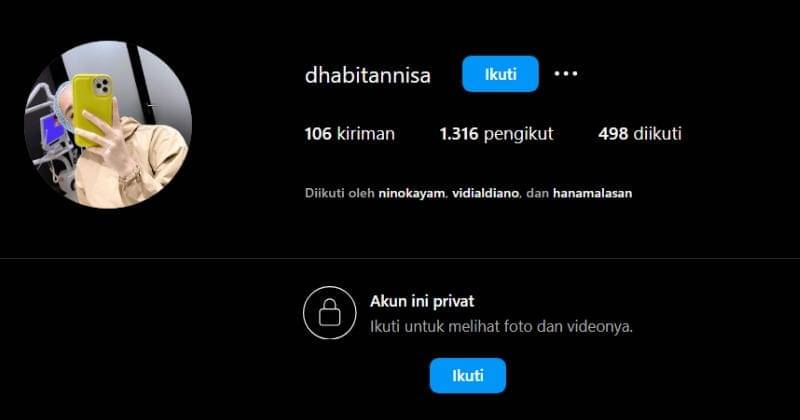 Instagram.com/dhabitannisa